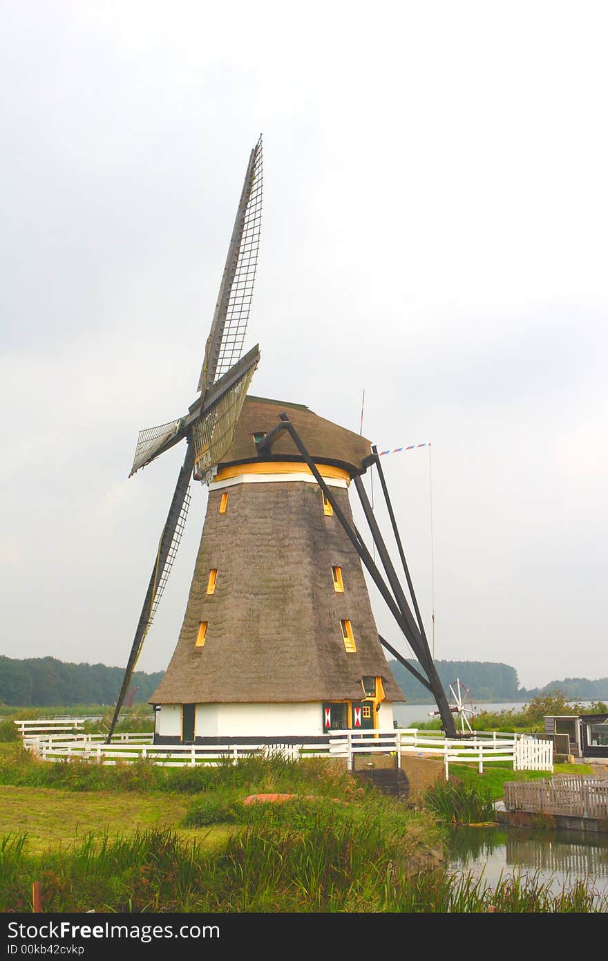 This is a typical Dutch windmill