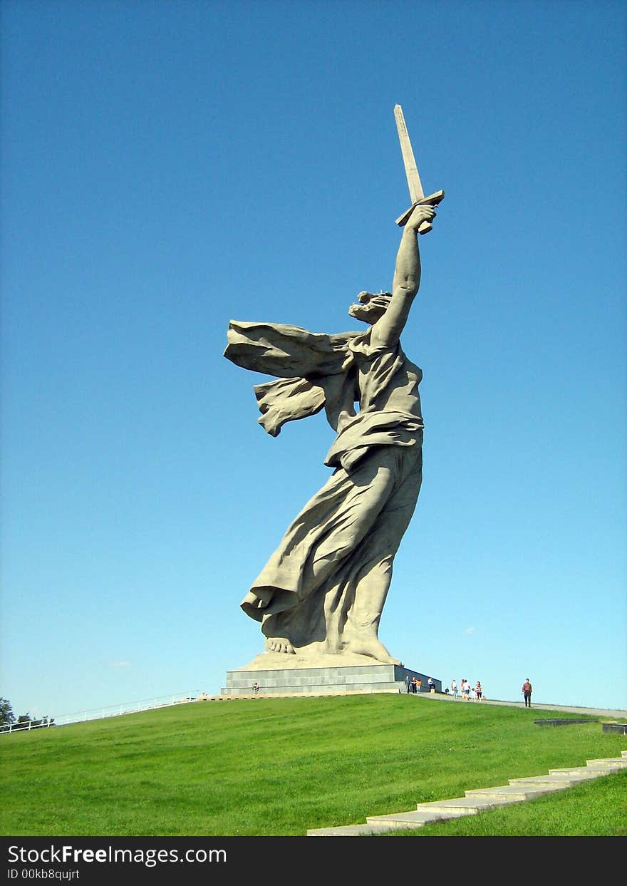 Mamaev burial mound, Volgograd (old Stalingrad), Russia, World War II