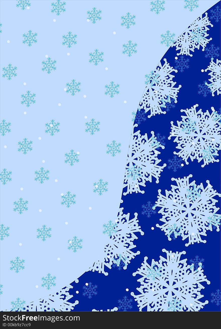 Snowflakes Vector Background