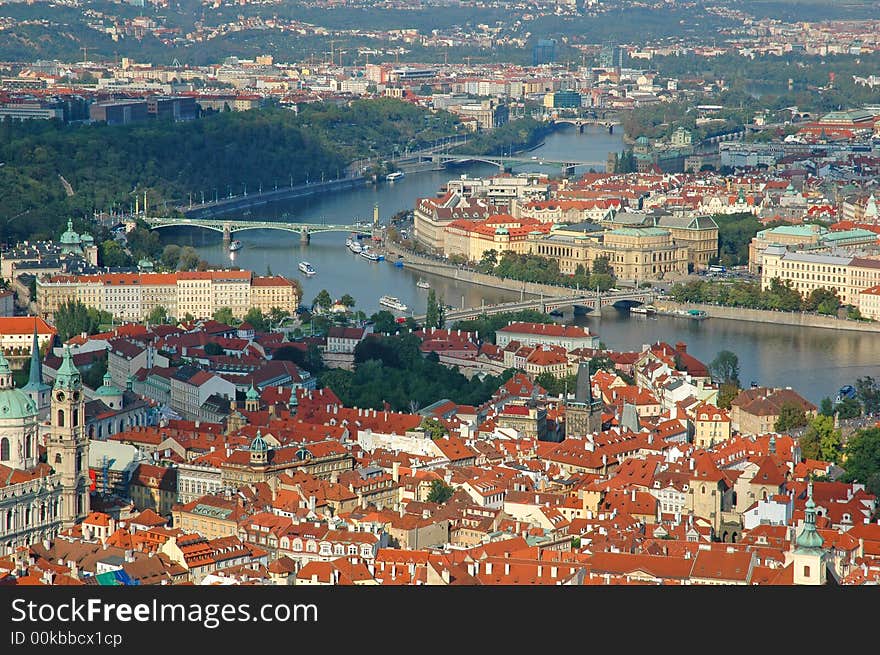 Cityscape of old prague