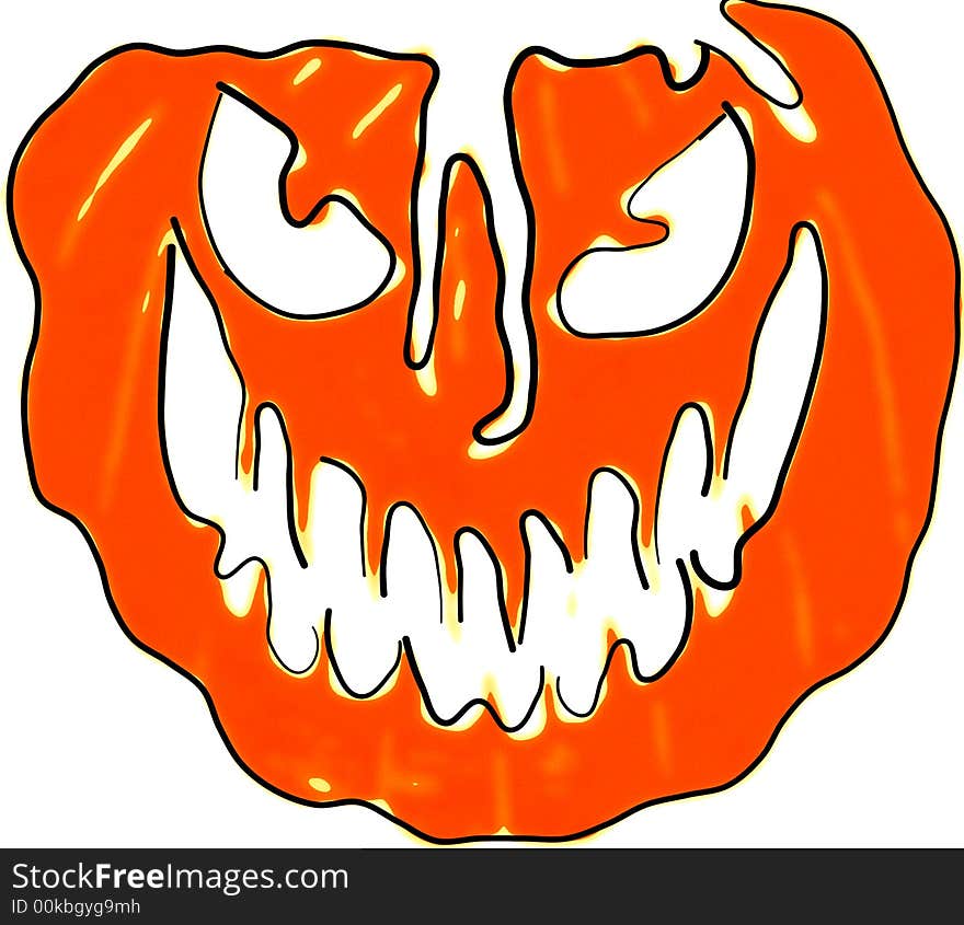 Smiling Halloween Pumpkin