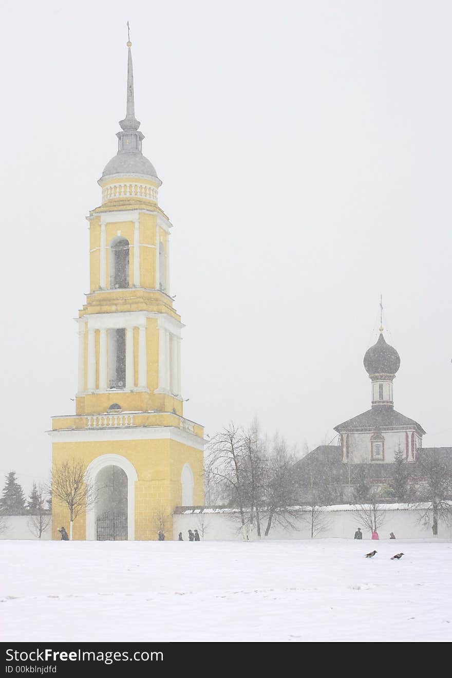 Winter Russian Church.