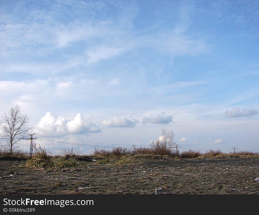 Beach on black sea coast. Beach on black sea coast