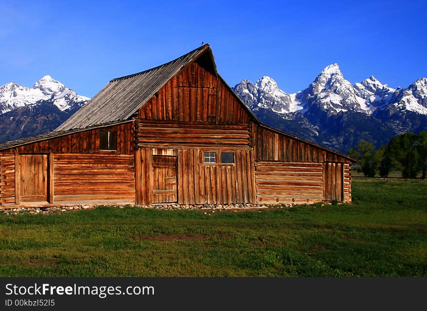 Historic barn located on Mormon Row, Grand Teton National Park, Wyoming. Historic barn located on Mormon Row, Grand Teton National Park, Wyoming