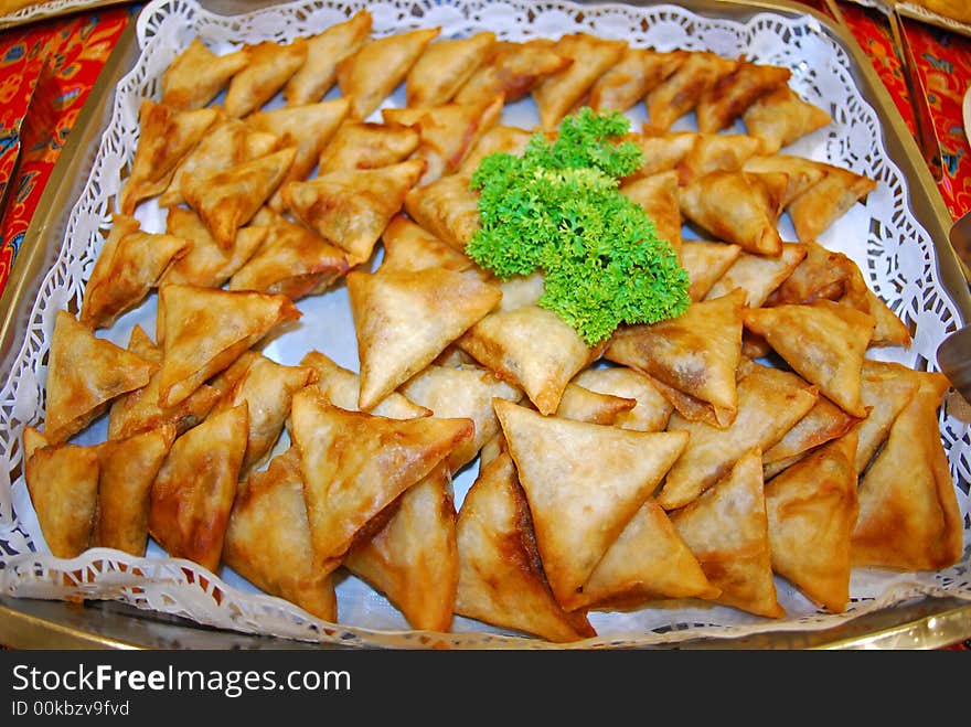 Triangular Cakes In The Pan