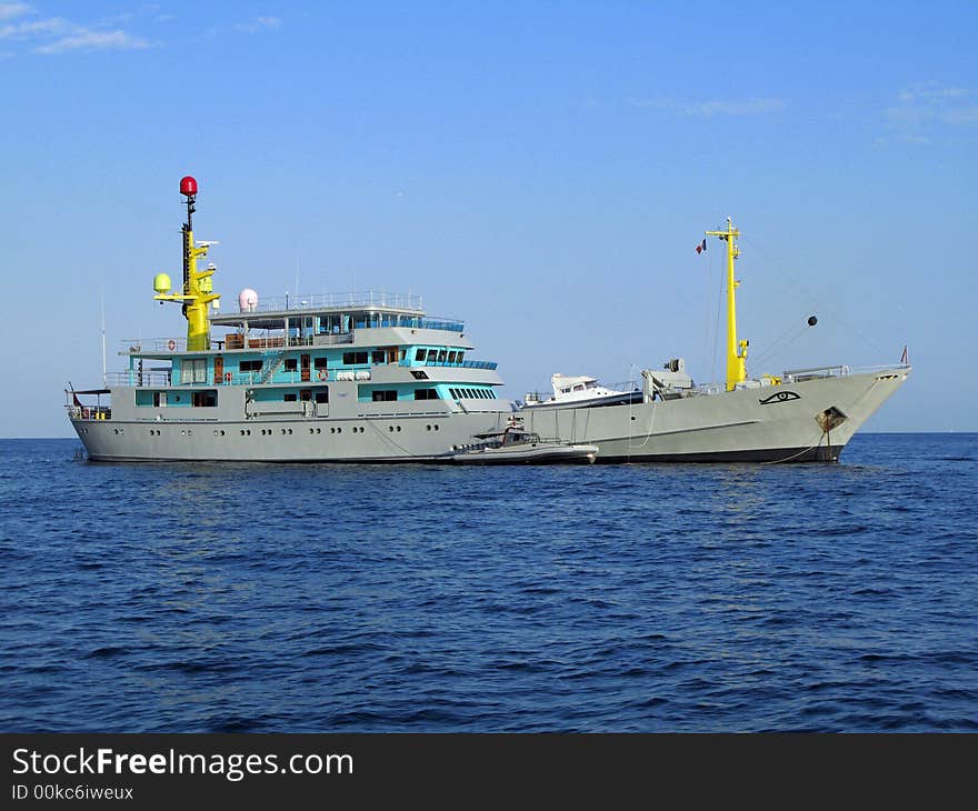 Motor yacht Amazon Express a 66 m refitted trawler by CNOMV in Venice. Motor yacht Amazon Express a 66 m refitted trawler by CNOMV in Venice