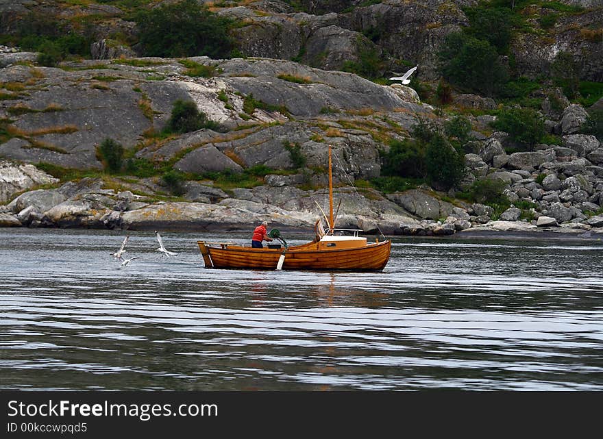 Fishing in the North sea. Fishing in the North sea