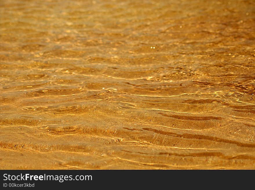 Golden ocean water