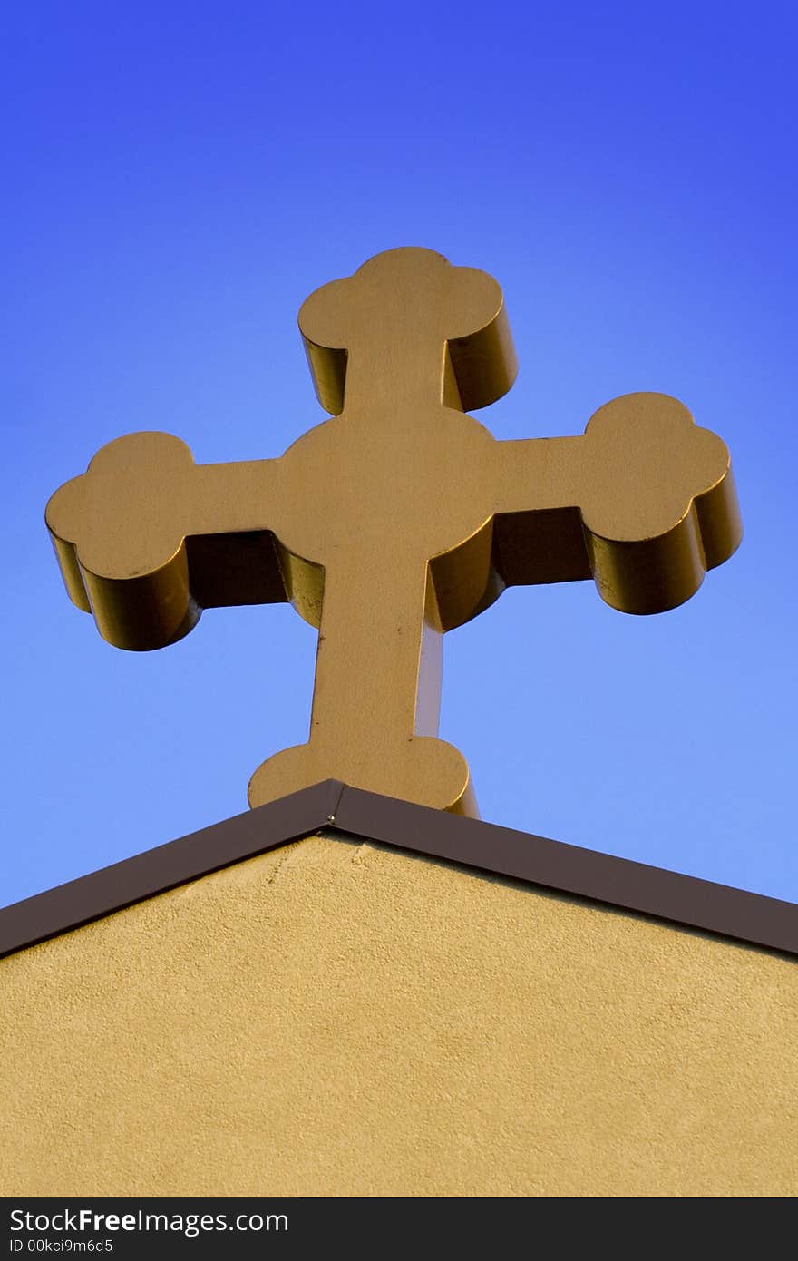 Cross on a greek ortodox curch