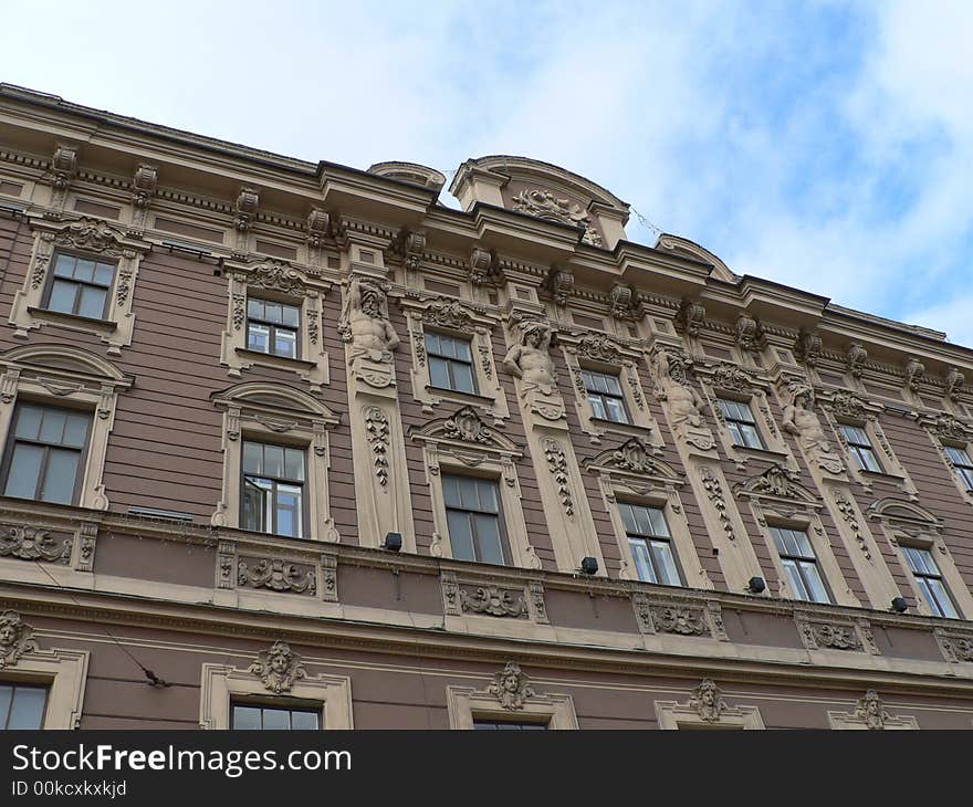 Very beautiful facade of a building.