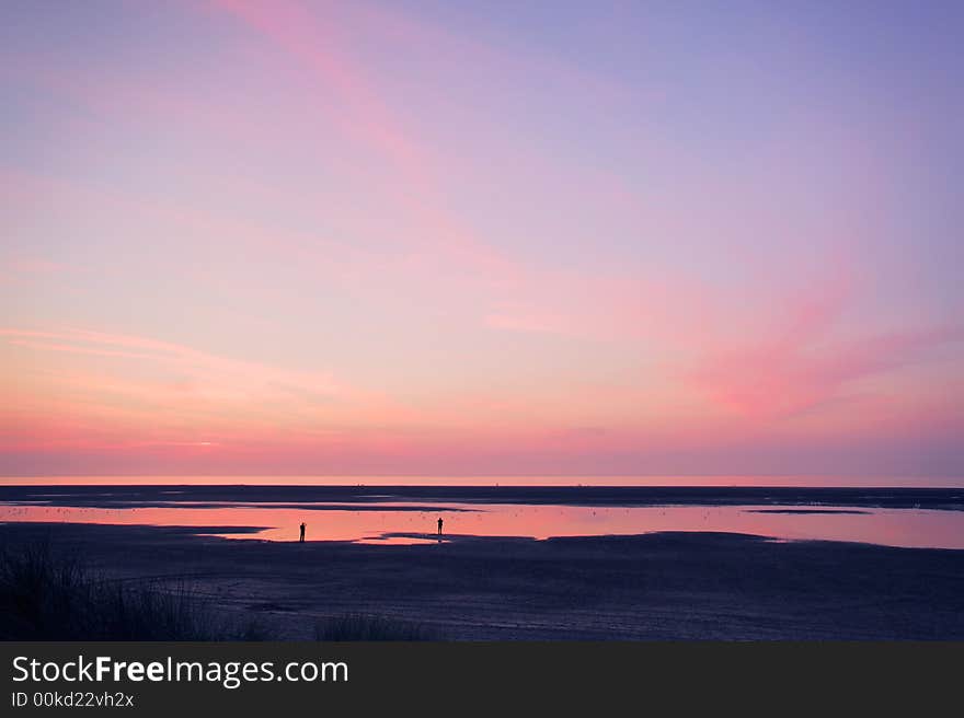 Beach and sunset