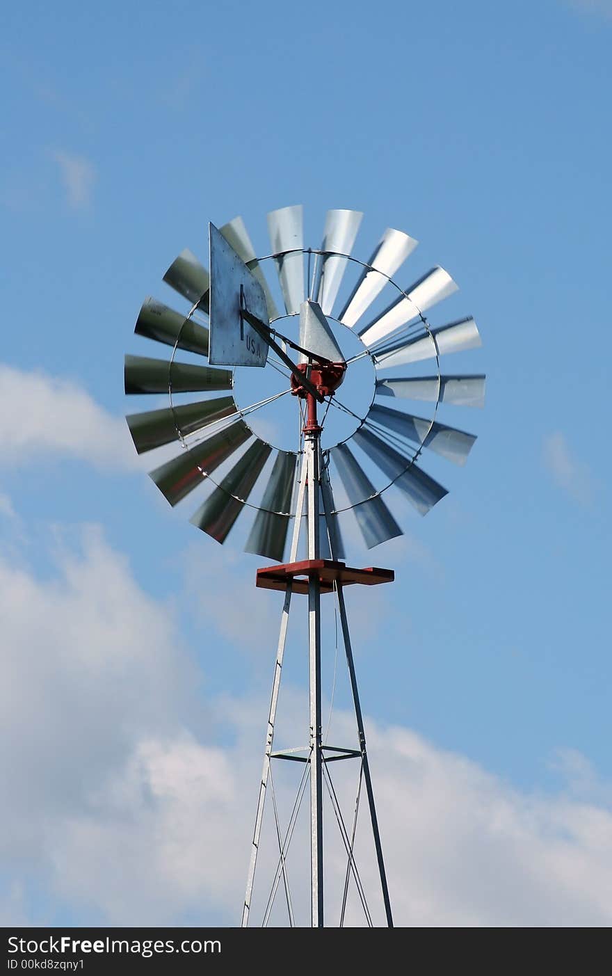 A Windmill against a blue sky