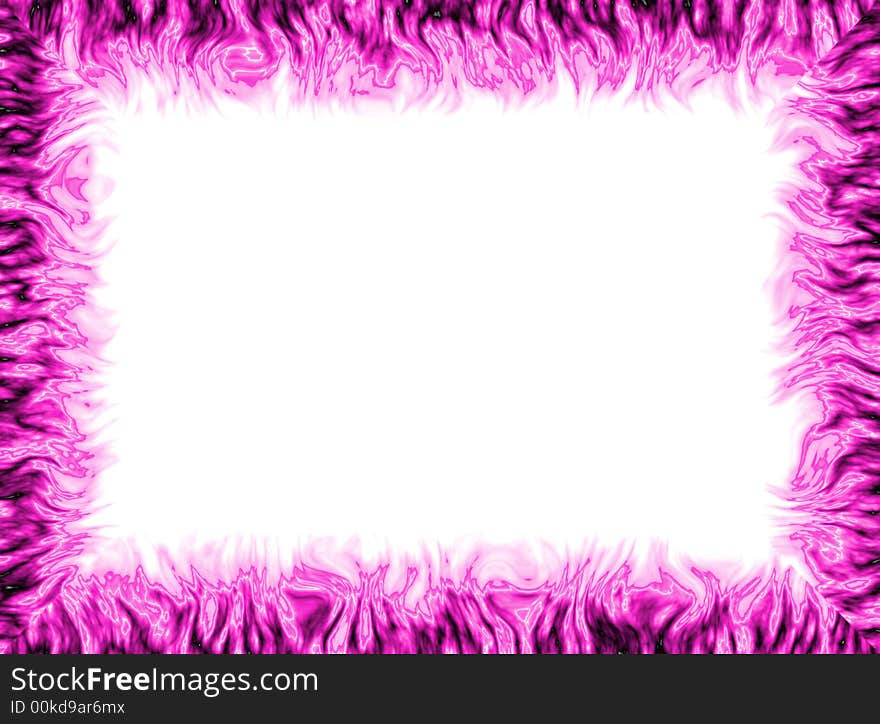 White background with pink frame all around