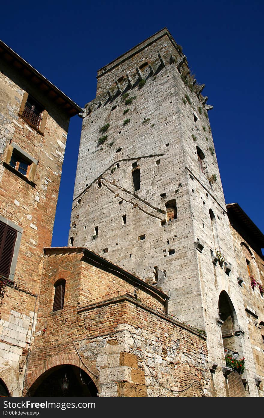 View of old tower - Italy