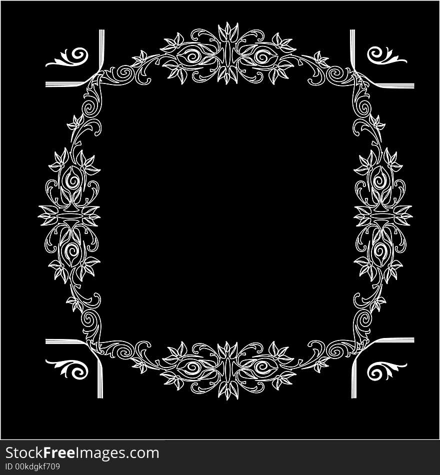 Crown grunge frame - vector background