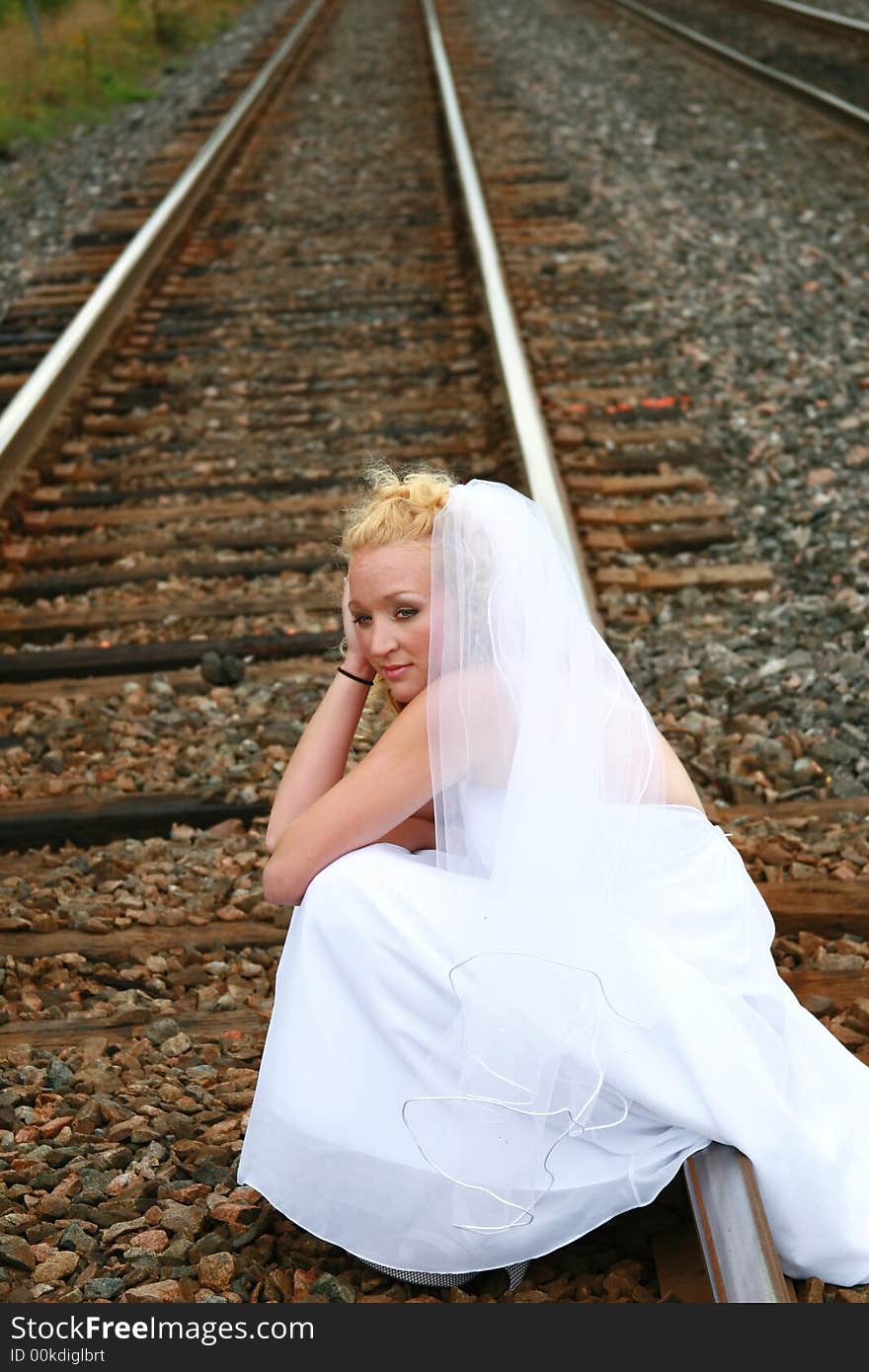 Stressed bride