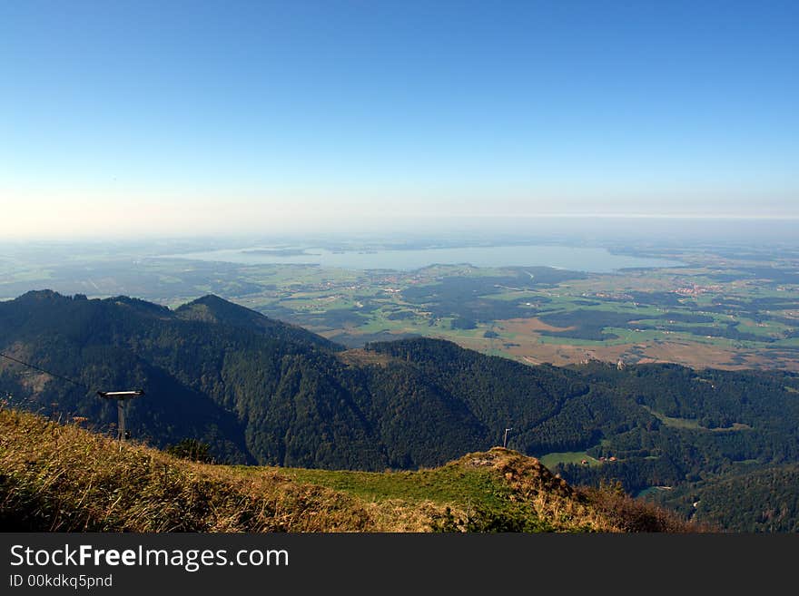 Lake Chimsee  in Bavaria, Germany .
Sight from the Hochfelln Mountain ( Height 1675 m ). September 2007 . Lake Chimsee  in Bavaria, Germany .
Sight from the Hochfelln Mountain ( Height 1675 m ). September 2007 .