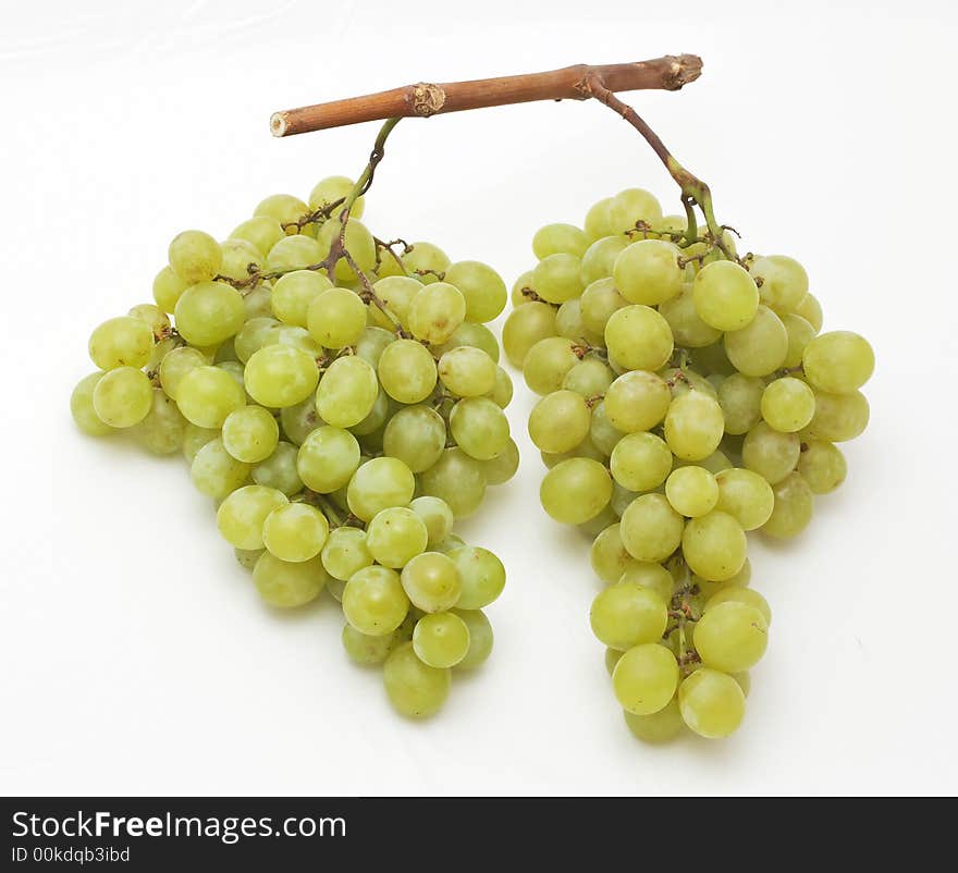 Bunch of white grapes