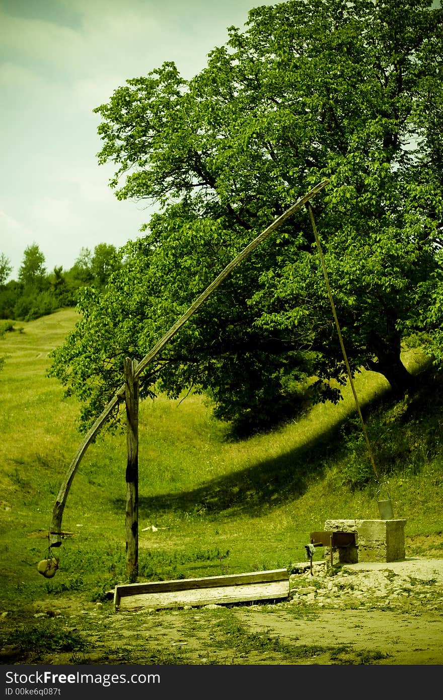 Fountain in the fields