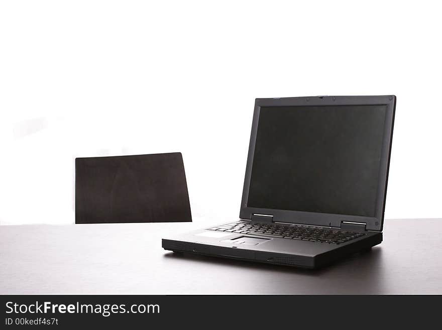 A personal computer iisolated on white background. A personal computer iisolated on white background