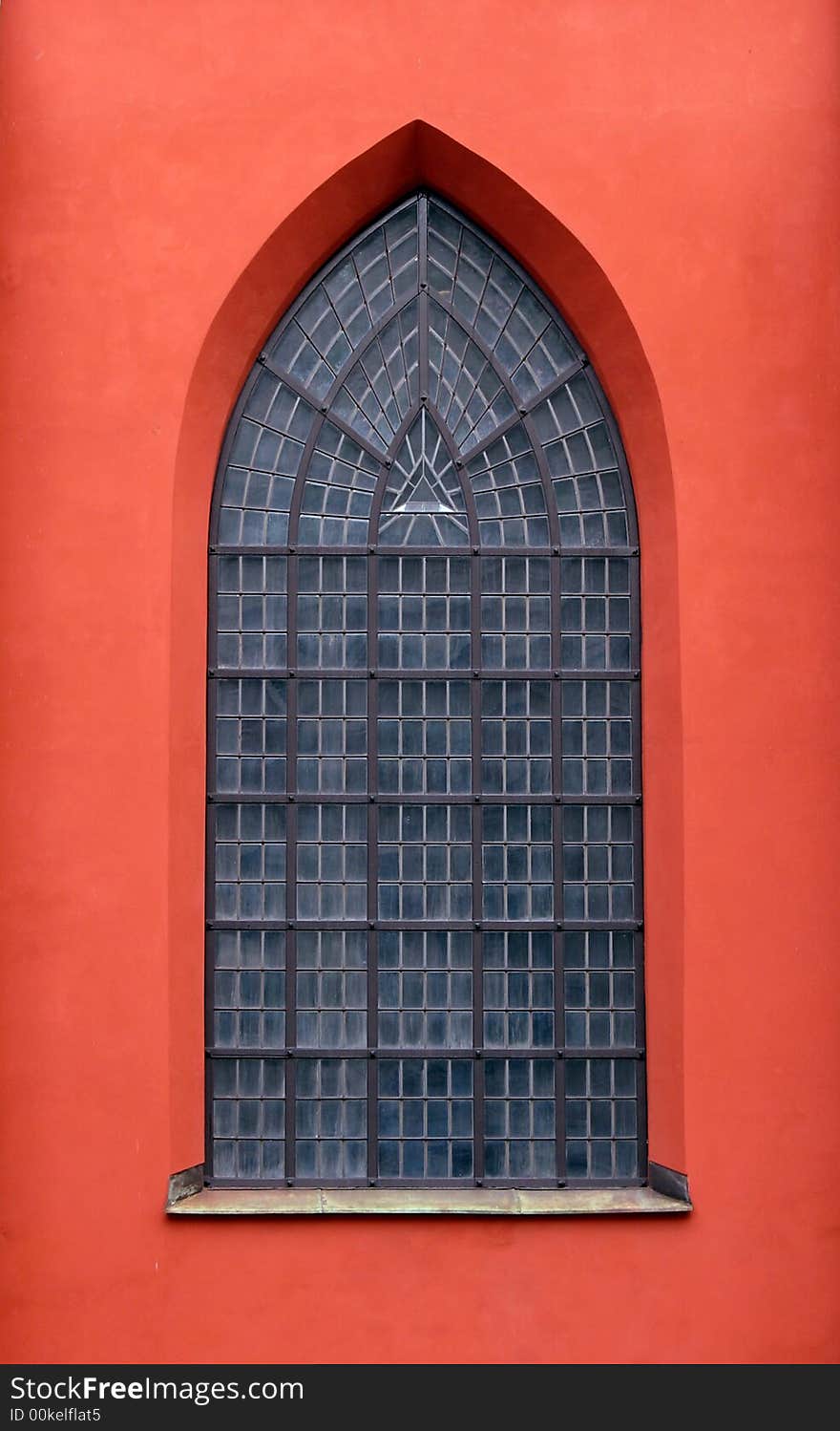 Church window from an old beautiful chapel.