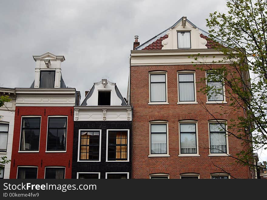 View of the city of Amsterdam, capital of the Netherlands