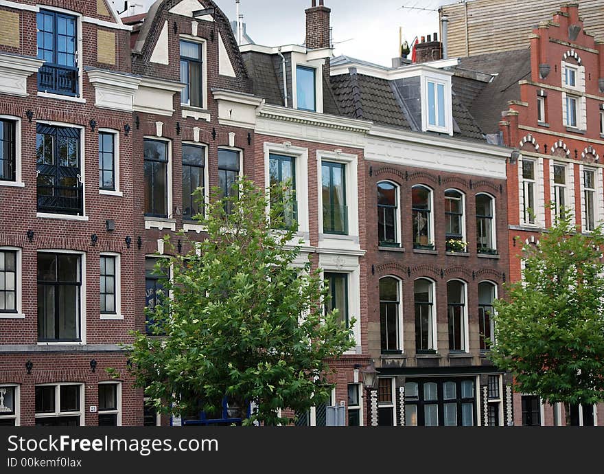 View of the city of Amsterdam, capital of the Netherlands