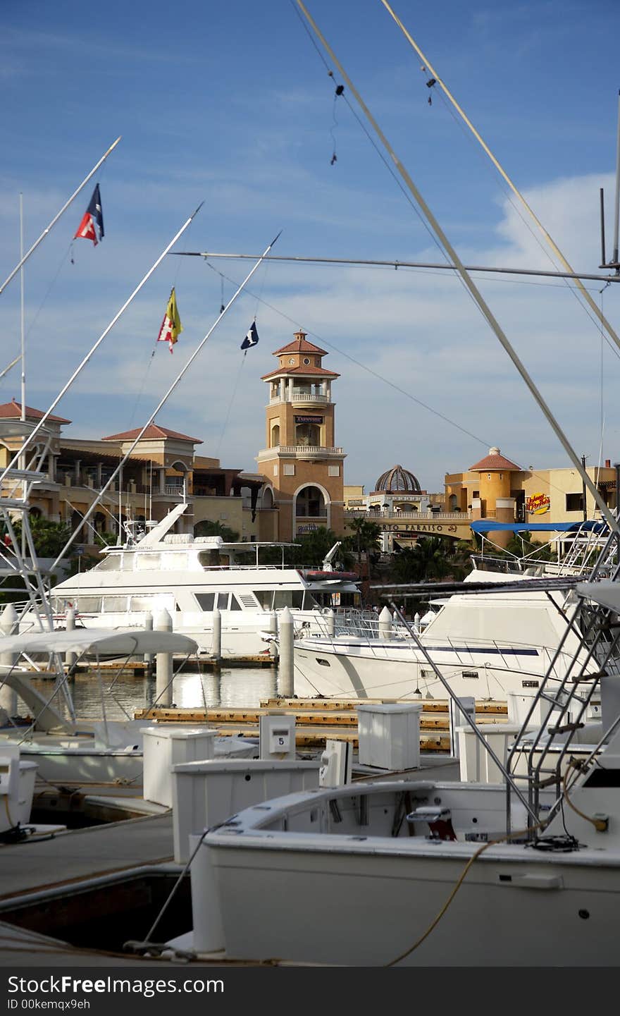 Yachts in Cabo San Lucas, Baja California Sur, Mexico