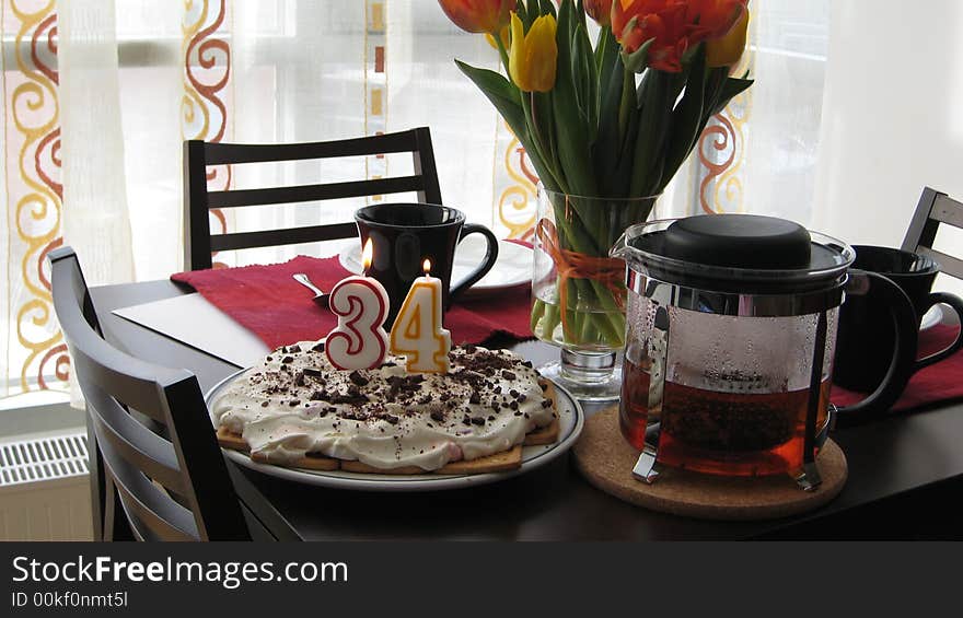 THis was the breakfast table prepared by my girlfriedn Merlin for my 34th birthday. THis was the breakfast table prepared by my girlfriedn Merlin for my 34th birthday