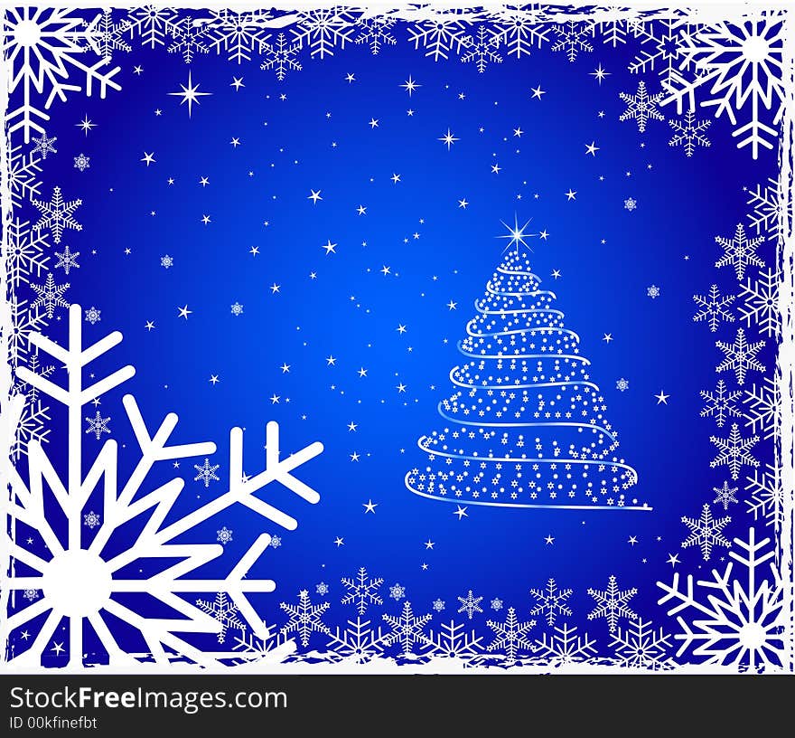 Abstract winter background - vector illustration. Abstract winter background - vector illustration