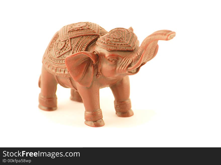 Small elephant on a white background. Small elephant on a white background