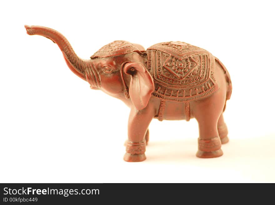 Small elephant on a white background. Small elephant on a white background