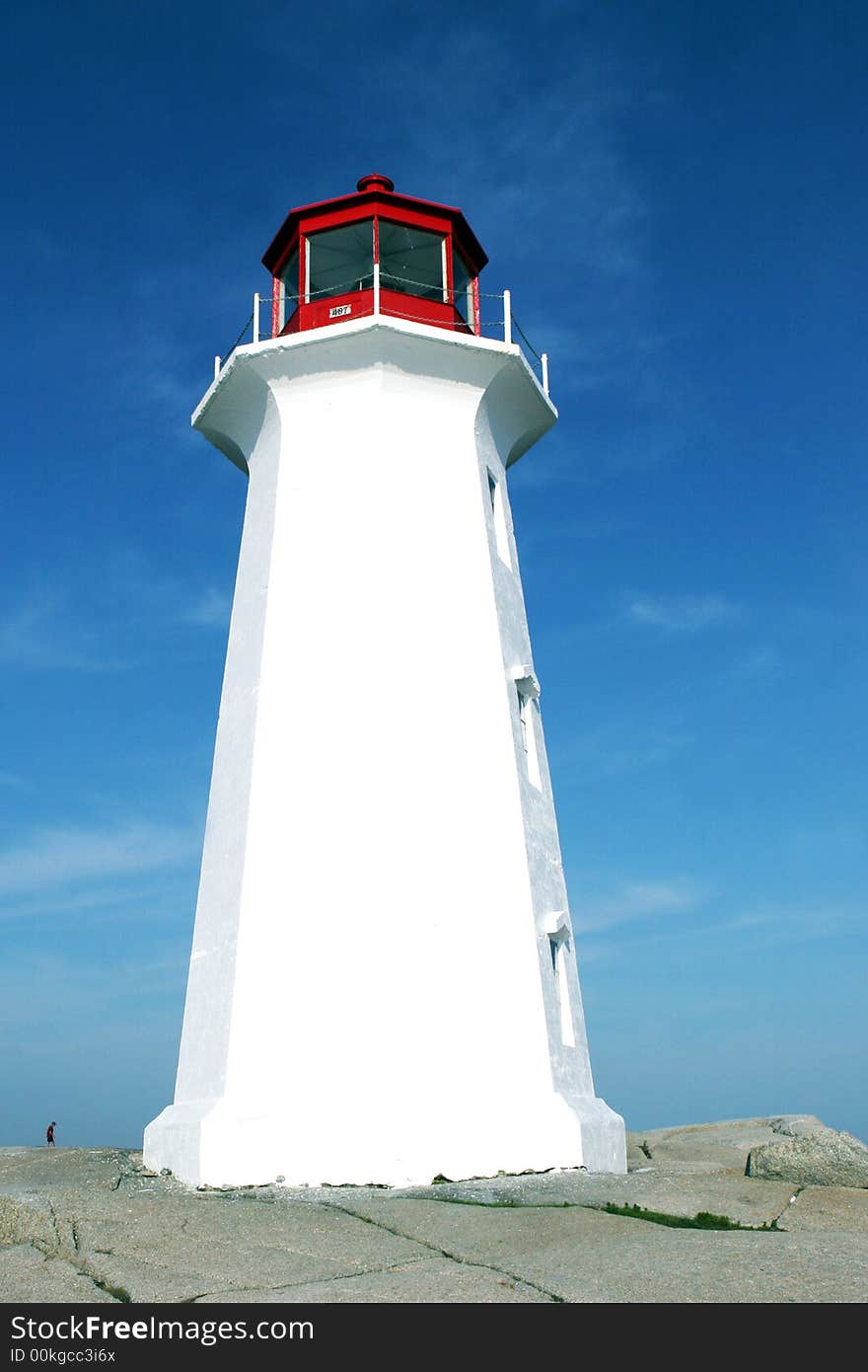 Lighthouse at Peggy's Cove, Nova Scotia, Canada - travel and tourism.