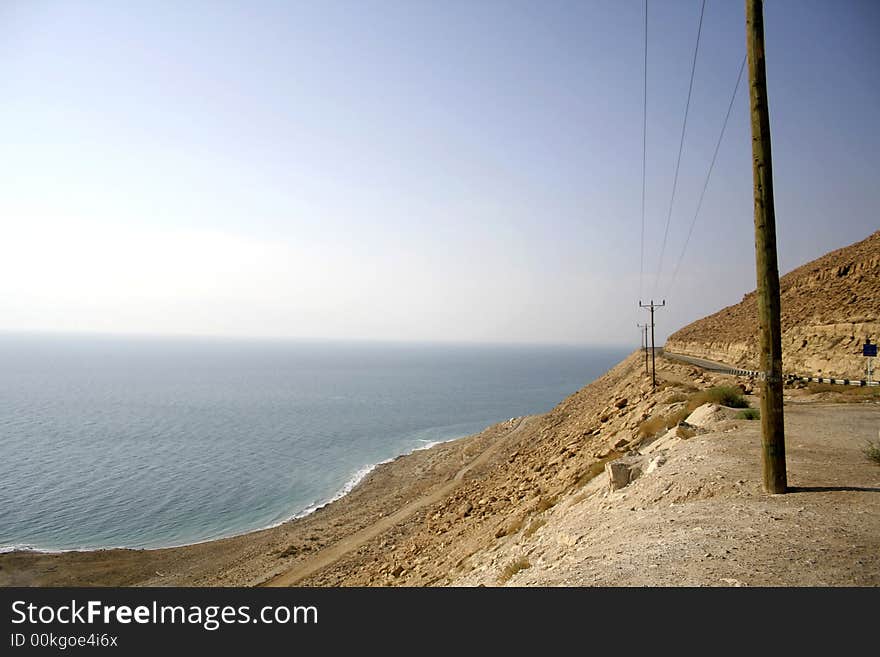 View of the dead sea