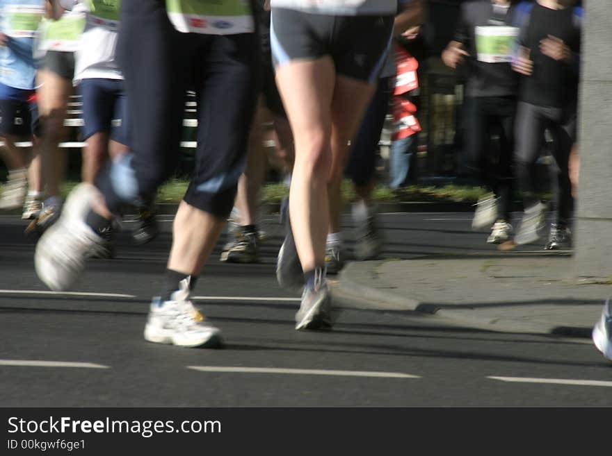 Runner at a marathon event