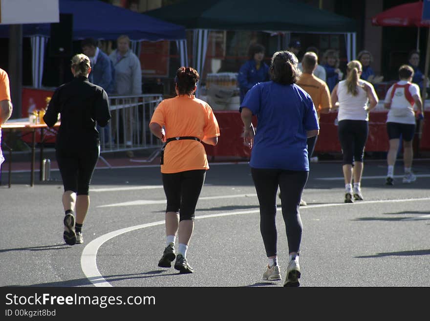 Runners at a marathon event