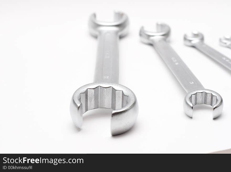 Wrenches isolated