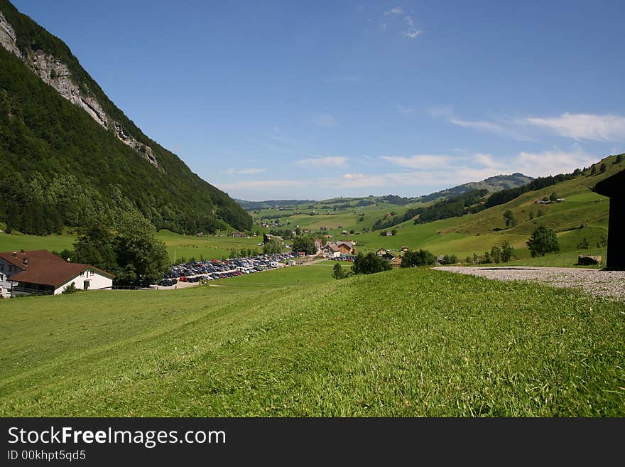 In the middle of Alps