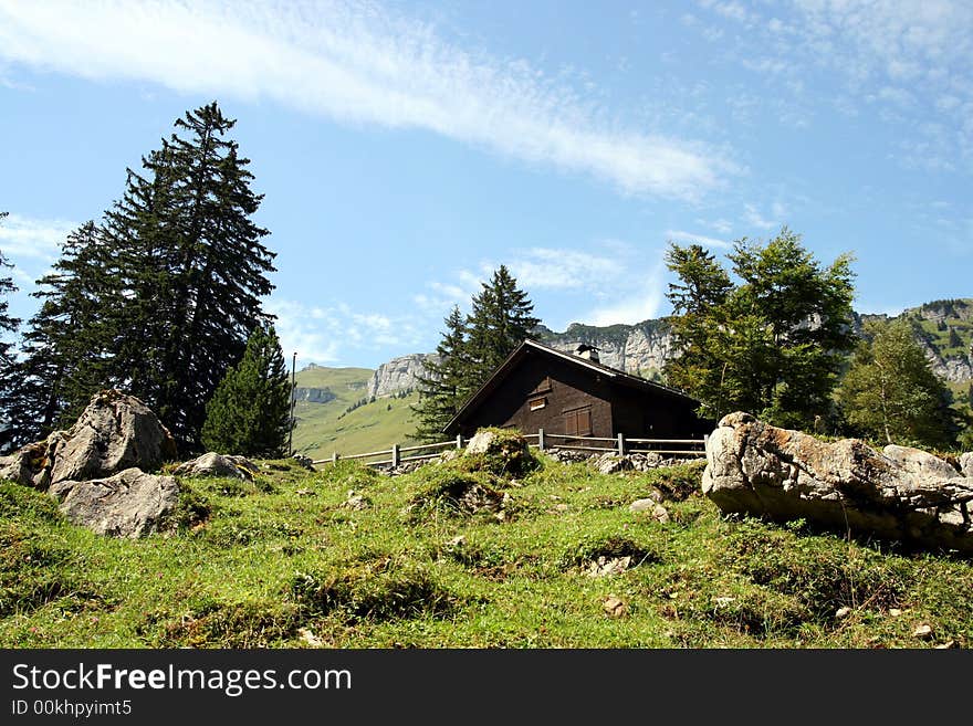 In the middle of Alps