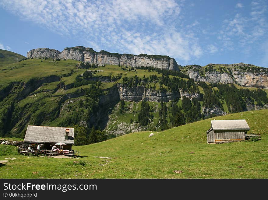 In the middle of Alps