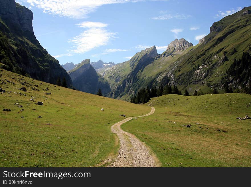 In the middle of Alps