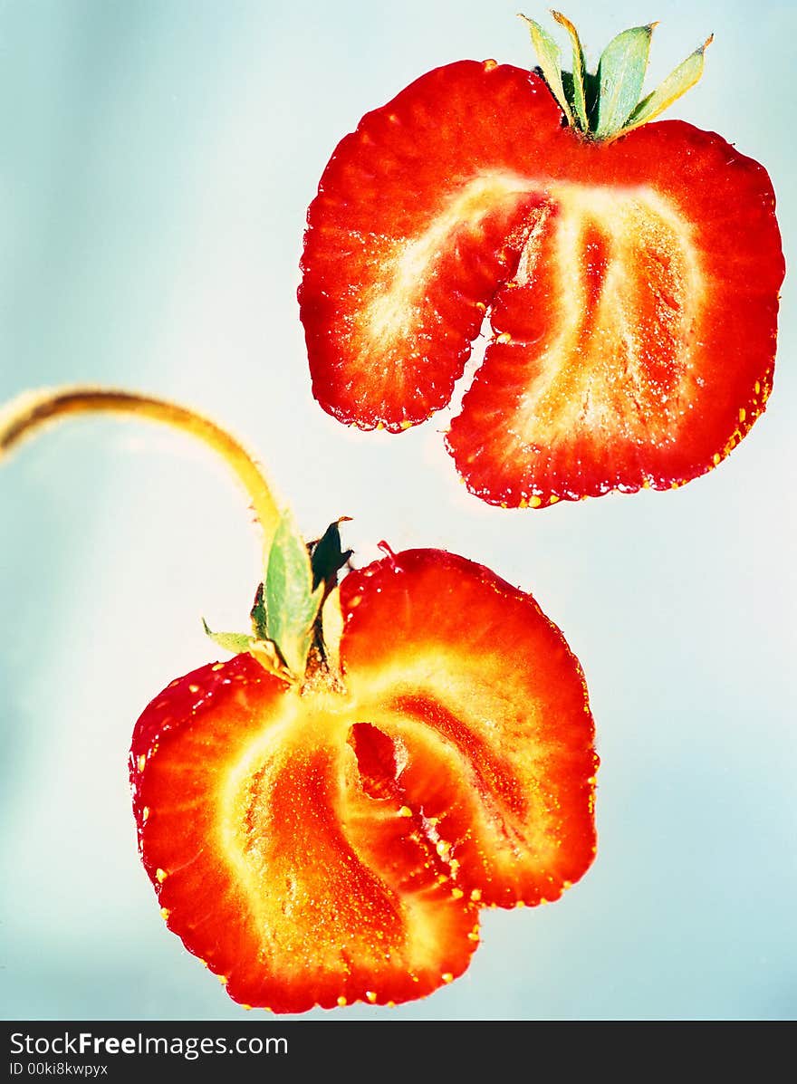 Strawberry on a white background