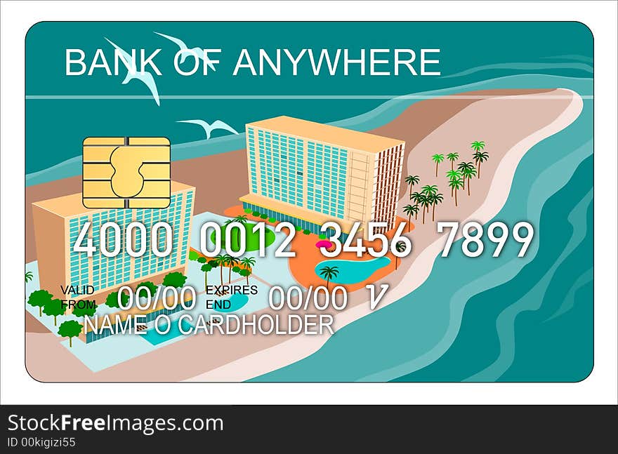 Credit Card With Building