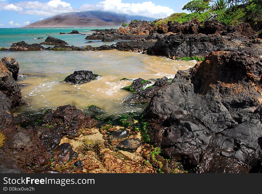 Rocky Shoreline in Maui