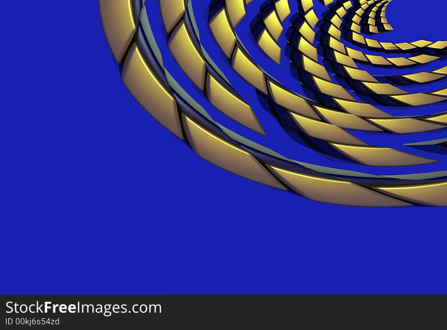 3D generated background on blue background. 3D generated background on blue background