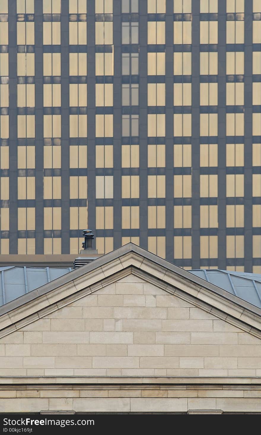 Old & modern building in Montreal, Canada. Focus on the front building. Camera: Nikon D200. Old & modern building in Montreal, Canada. Focus on the front building. Camera: Nikon D200