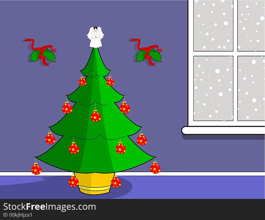 Christmas illustration good for your own christmas designs