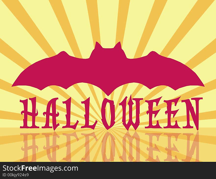 Retro Halloween background, vintage colors scheme