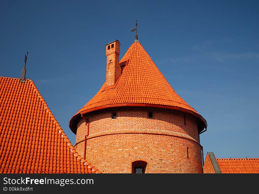 The trakai castle in lithuania