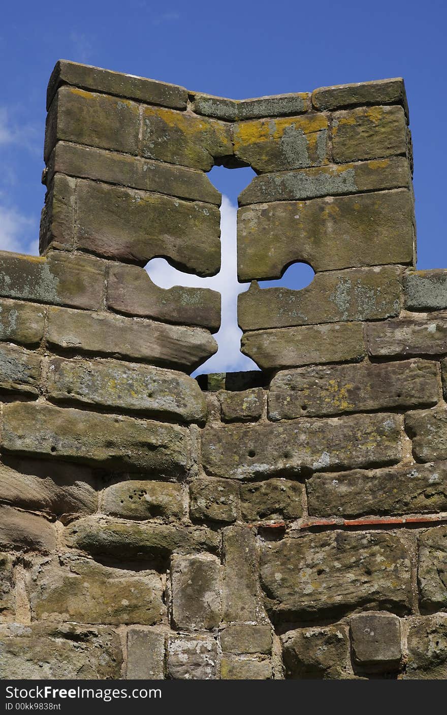 Top of a castle wall